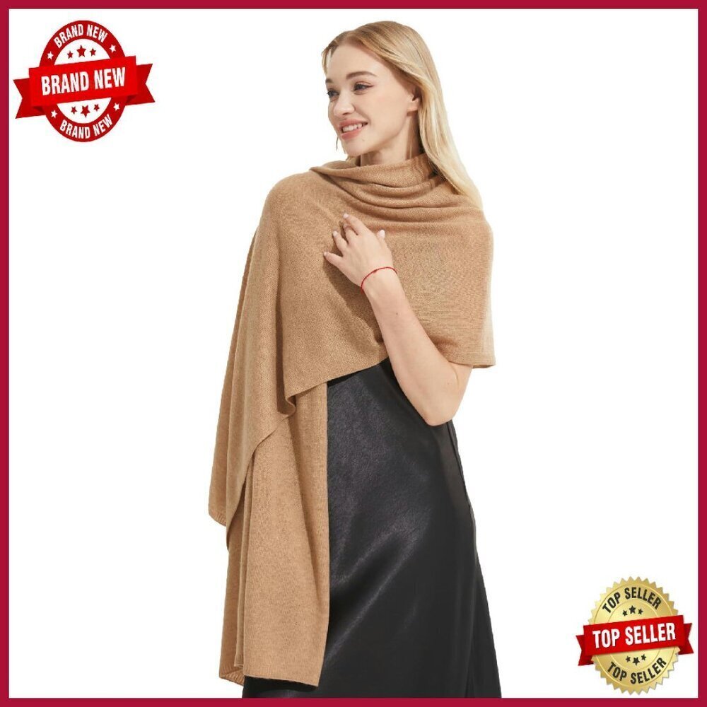 Luxury Cashmere Shawl Wrap Travel Blanket Oversized All-Season